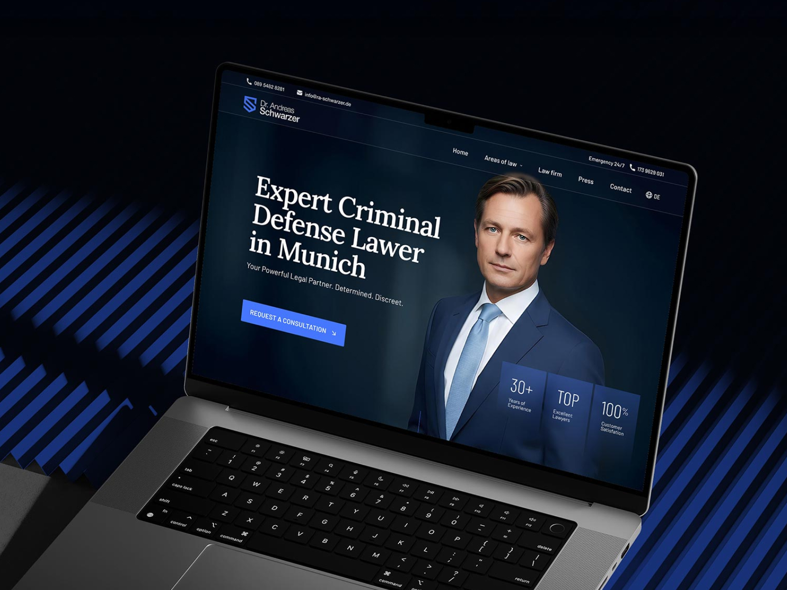 Website design for Lawyer A. Schwarzer